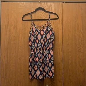 Multicolor sleeveless romper